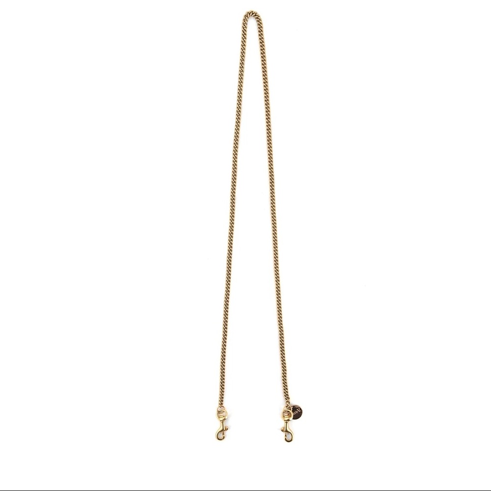 Clare V Thin Chain Crossbody Strap Light Brass